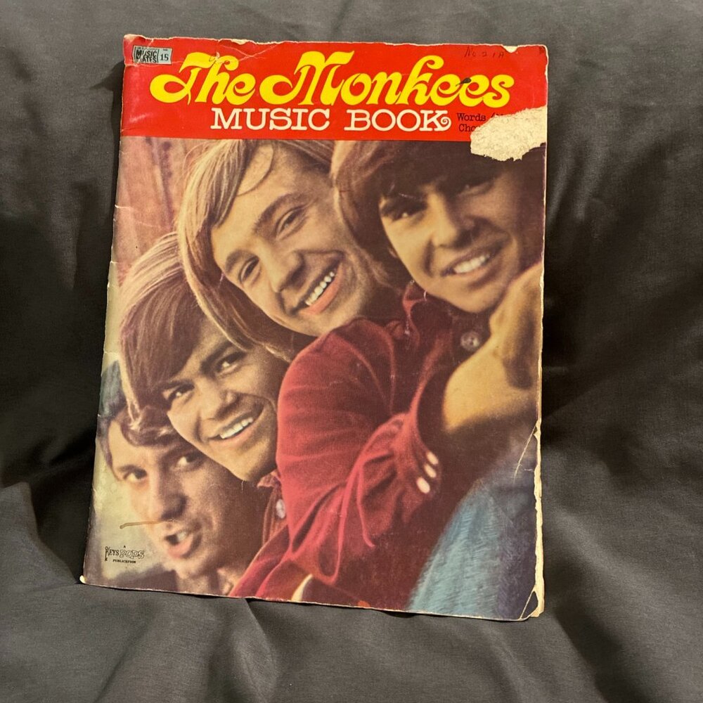 The Monkees Music Book Words Music Chords Time Capsule, Vintage 1960’s